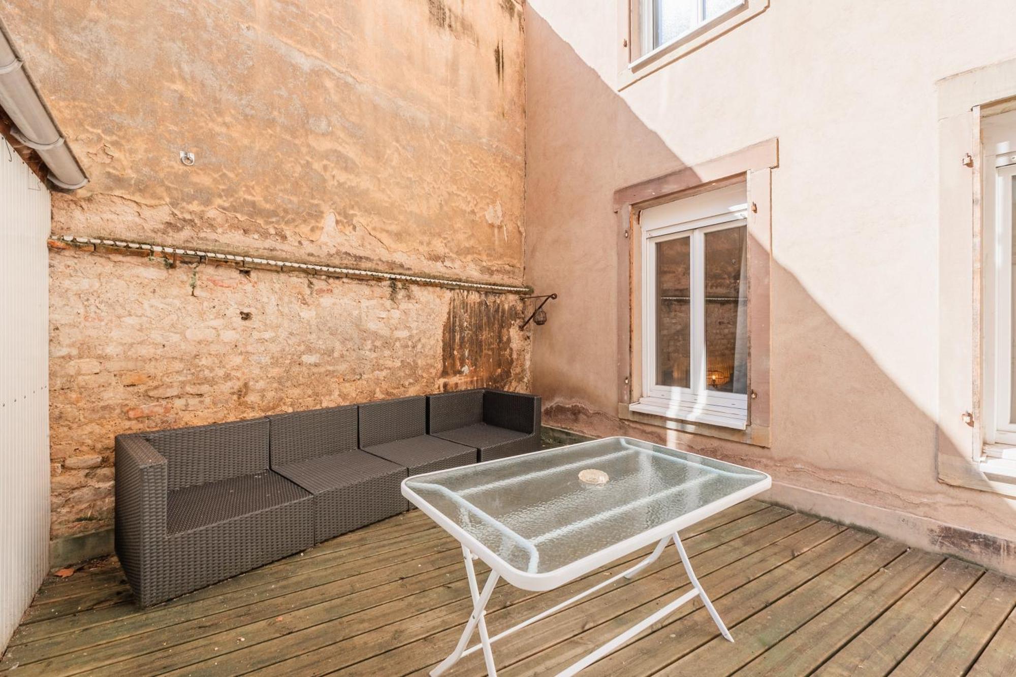 L'Ecrin Strasbourgeois - T3 Avec Grande Terrasse Appartement Buitenkant foto